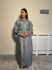 Embellished 3 Piece Emirati Abaya-Haifa Size 54