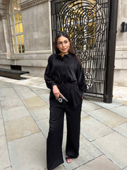 Rimini Black luxe coord Set with pockets