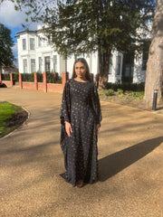 Black Gold Leaf Kaftan