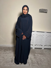 Leyla Navy 3 Piece Abaya