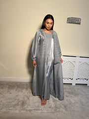 Embellished 3 Piece Emirati Abaya-Haifa Size 54