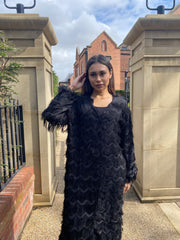 Black Fringe Dress