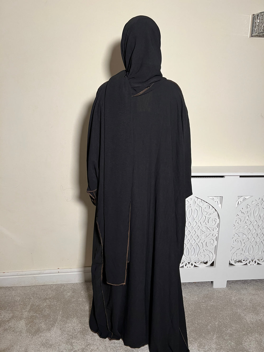 Leyla Black 3 Piece Abaya