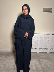 Leyla Navy 3 Piece Abaya