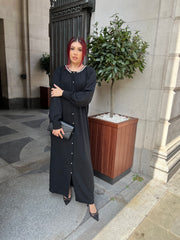 Ferrara Black Cardigan Dress