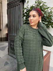Khaki Knit Dress