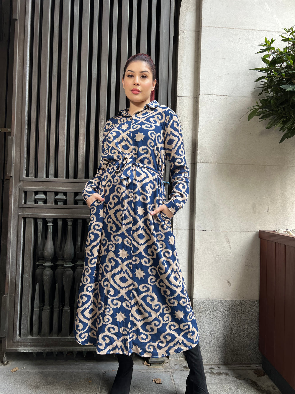 Azzurro Blue Maxi with pockets