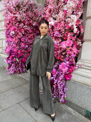 Olive Grey Coord Set