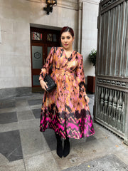 Sienna Pink Midaxi with pockets