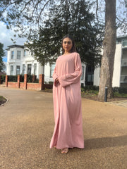 Pink and Gold  Closed Abaya