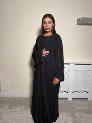 Leyla Black 3 Piece Abaya