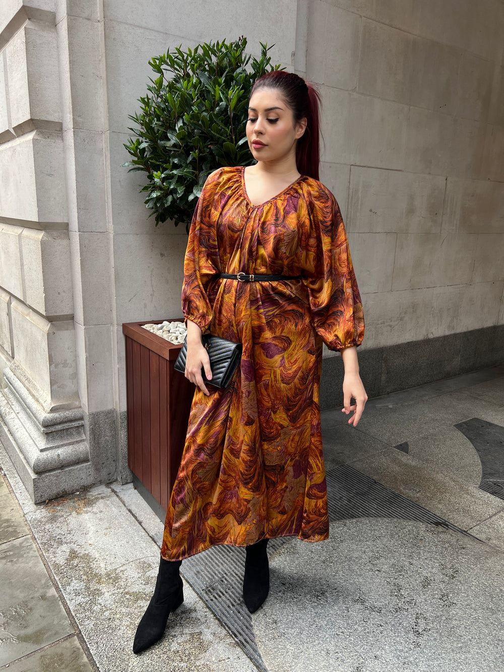 Imperia Auburn Long Dress