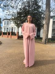Pink and Gold  Closed Abaya