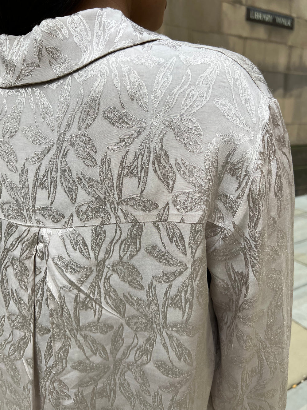 Pollino Cream Pattern Button Co Ord Set