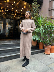 Treviso Chunky knit long dress