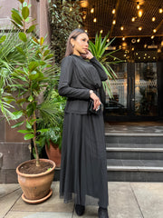 Cosenza co ord skirt set black