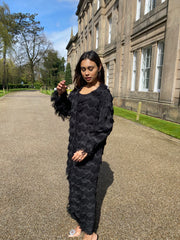 Black Fringe Dress