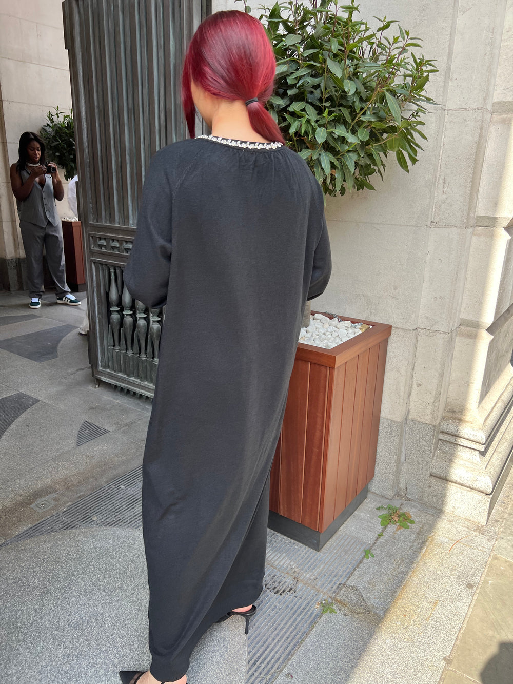 Ferrara Black Cardigan Dress