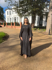 Black Gold Leaf Kaftan