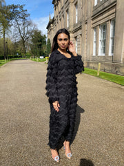 Black Fringe Dress