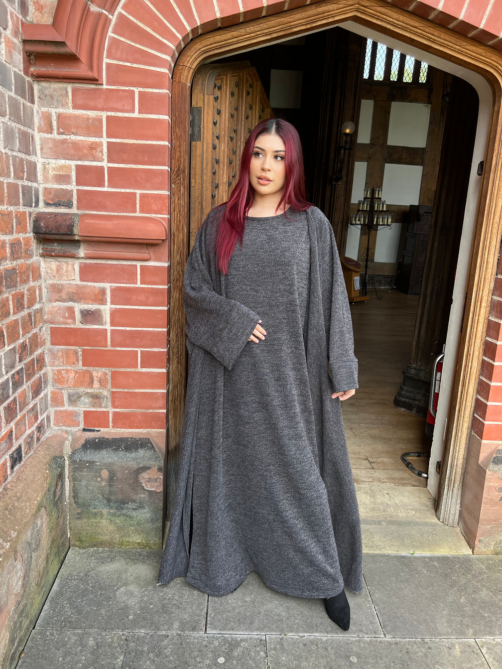 Seattle Knitted 2 piece Abaya Set