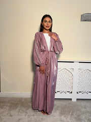 Embellished 3 Piece Emirati Abaya- Malika