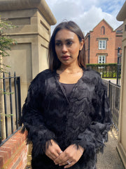 Black Fringe Dress