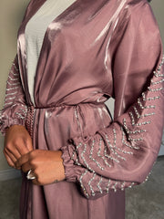 Embellished 3 Piece Emirati Abaya- Malika