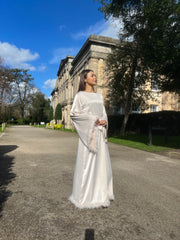 Feather Kaftan Cream