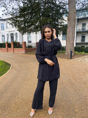 Peru Black Button Co Ord Set