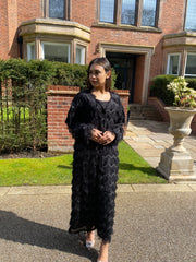 Black Fringe Dress
