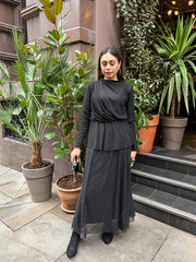 Cosenza co ord skirt set black