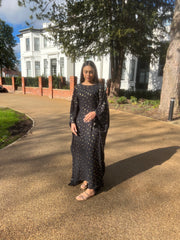 Black Gold Leaf Kaftan