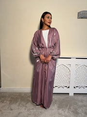 Embellished 3 Piece Emirati Abaya- Malika