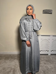 Embellished 3 Piece Emirati Abaya-Haifa Size 54