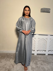 Embellished 3 Piece Emirati Abaya-Haifa Size 54