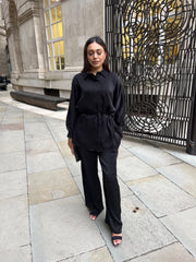 Rimini Black luxe coord Set with pockets