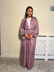 Embellished 3 Piece Emirati Abaya- Malika