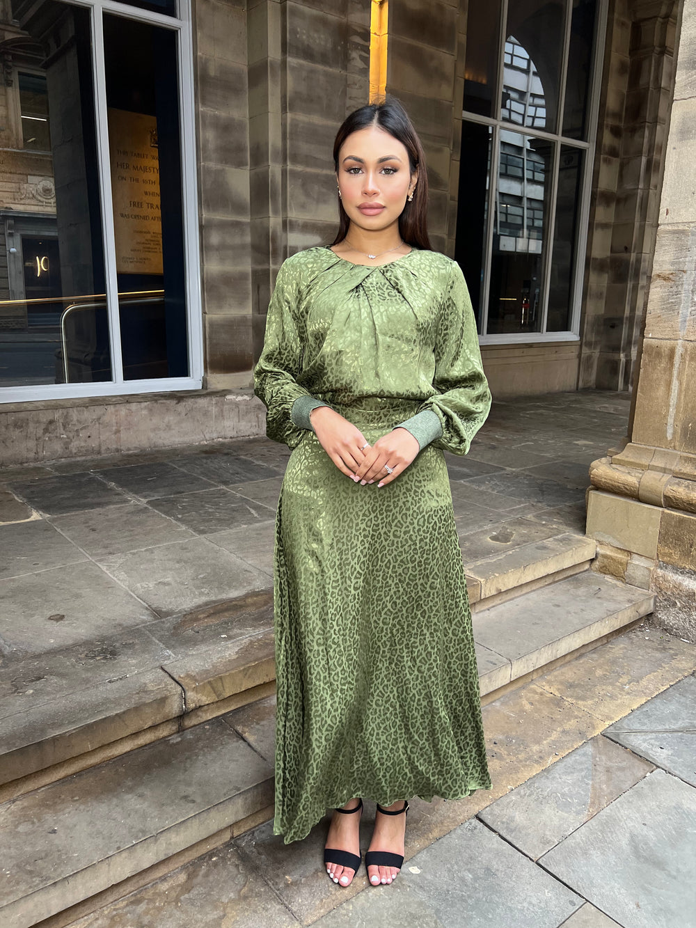 Lucca Co Ord skirt set Green