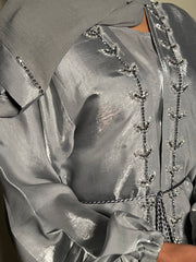 Embellished 3 Piece Emirati Abaya-Haifa Size 54