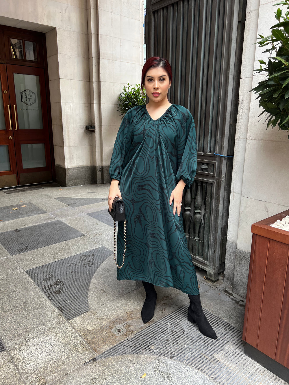 Imperia Green Long Dress