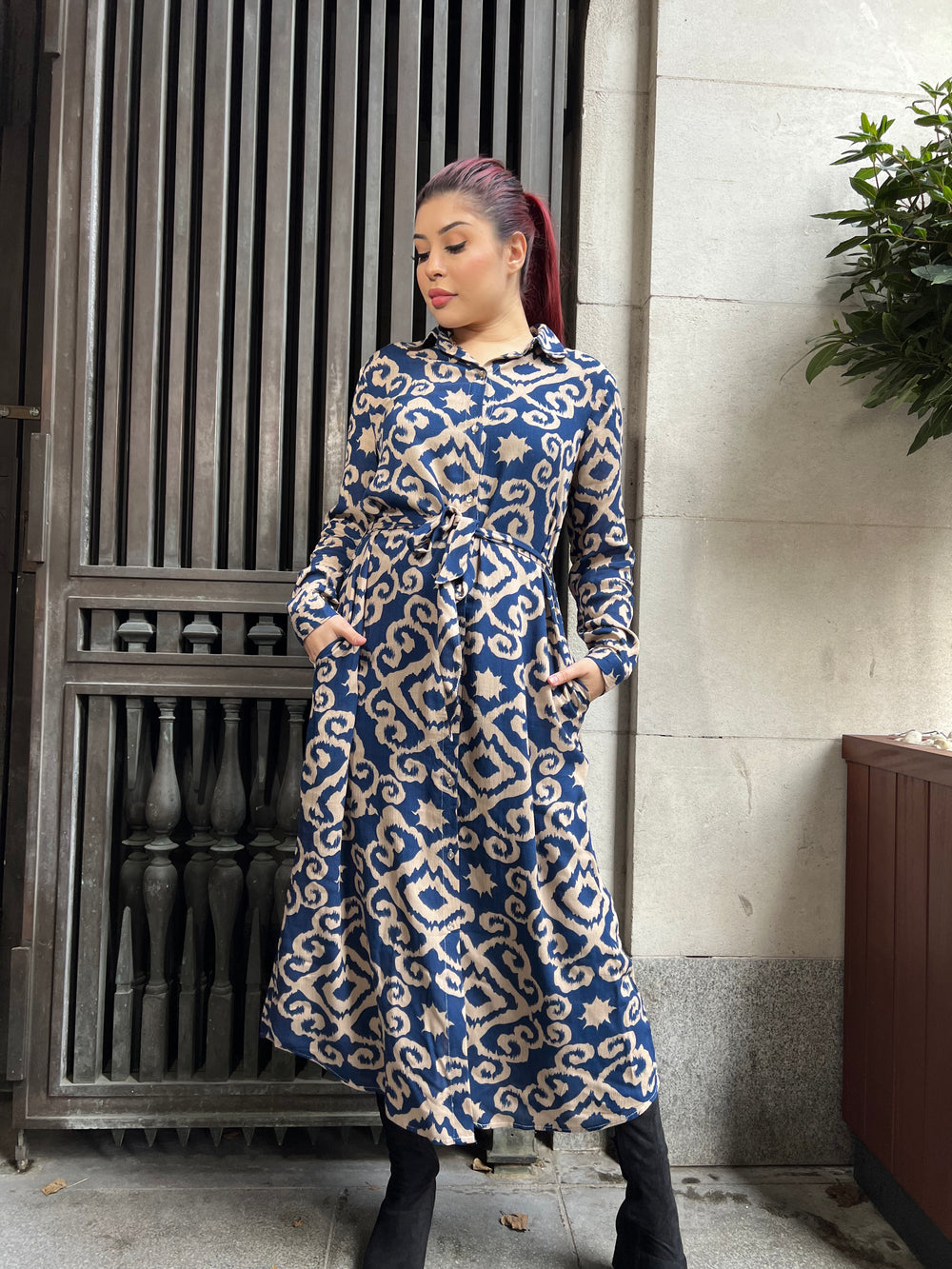 Azzurro Blue Maxi with pockets