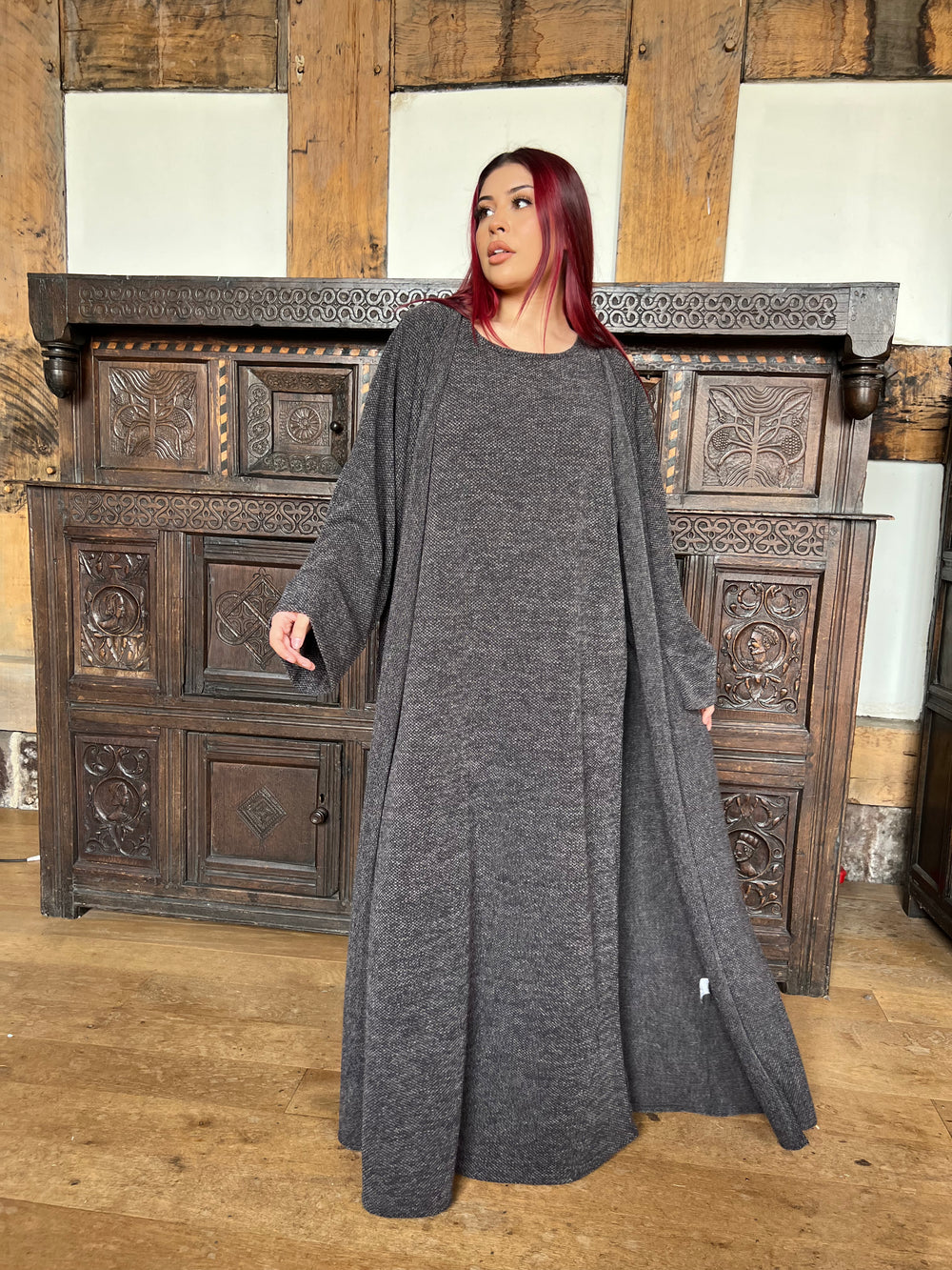 Seattle Knitted 2 piece Abaya Set