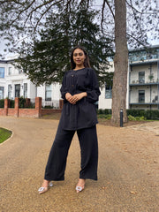 Peru Black Button Co Ord Set