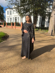 Black Gold Leaf Kaftan