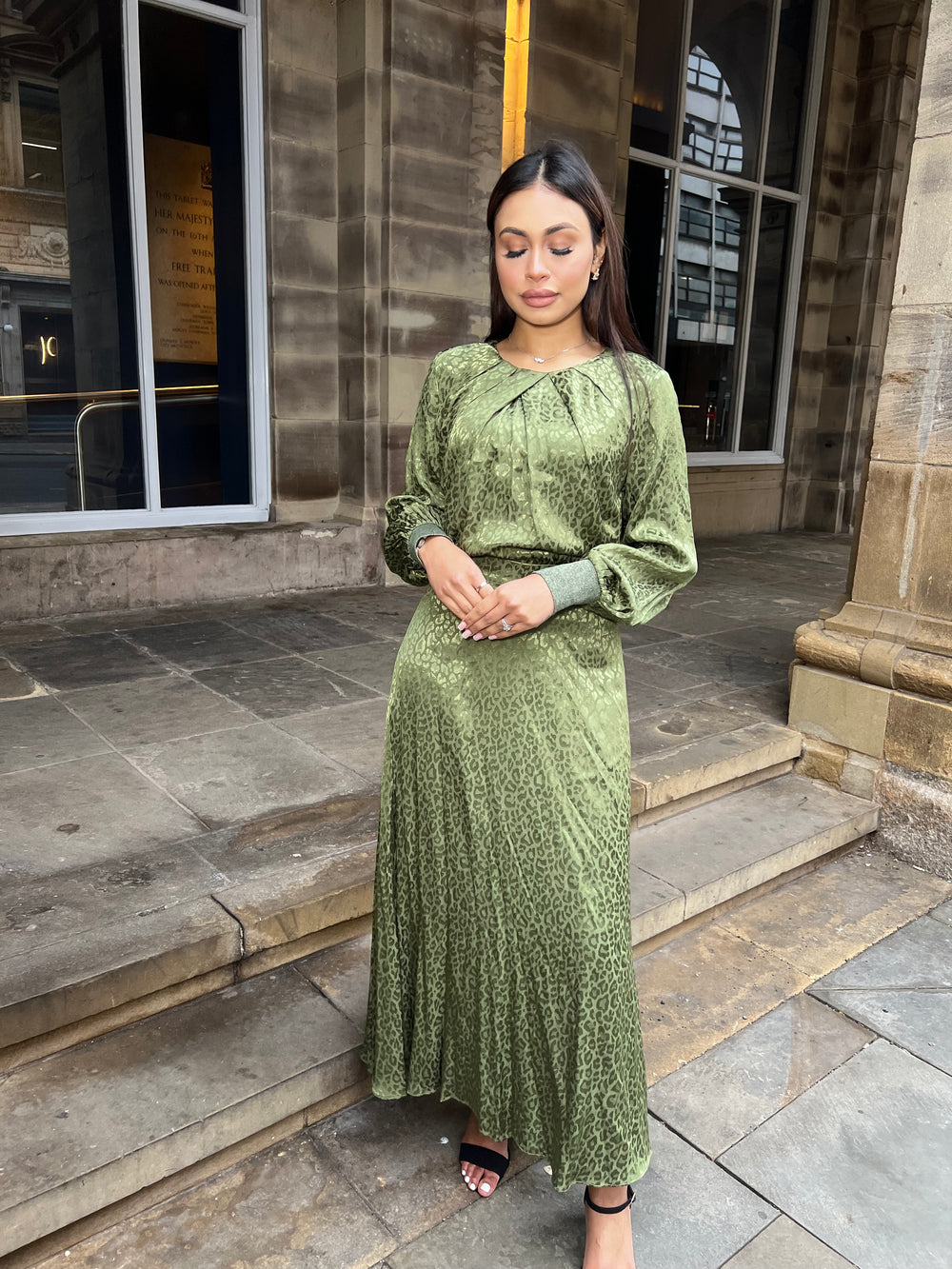 Lucca Co Ord skirt set Green