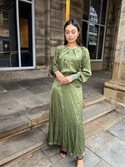 Lucca Co Ord skirt set Green