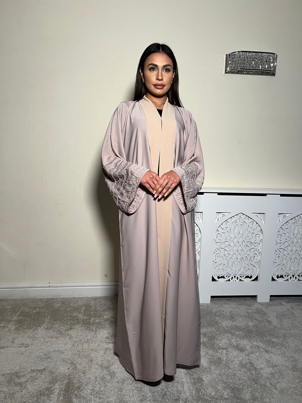 Embellished 2 piece Emirati Abaya- Liya