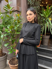 Cosenza co ord skirt set black