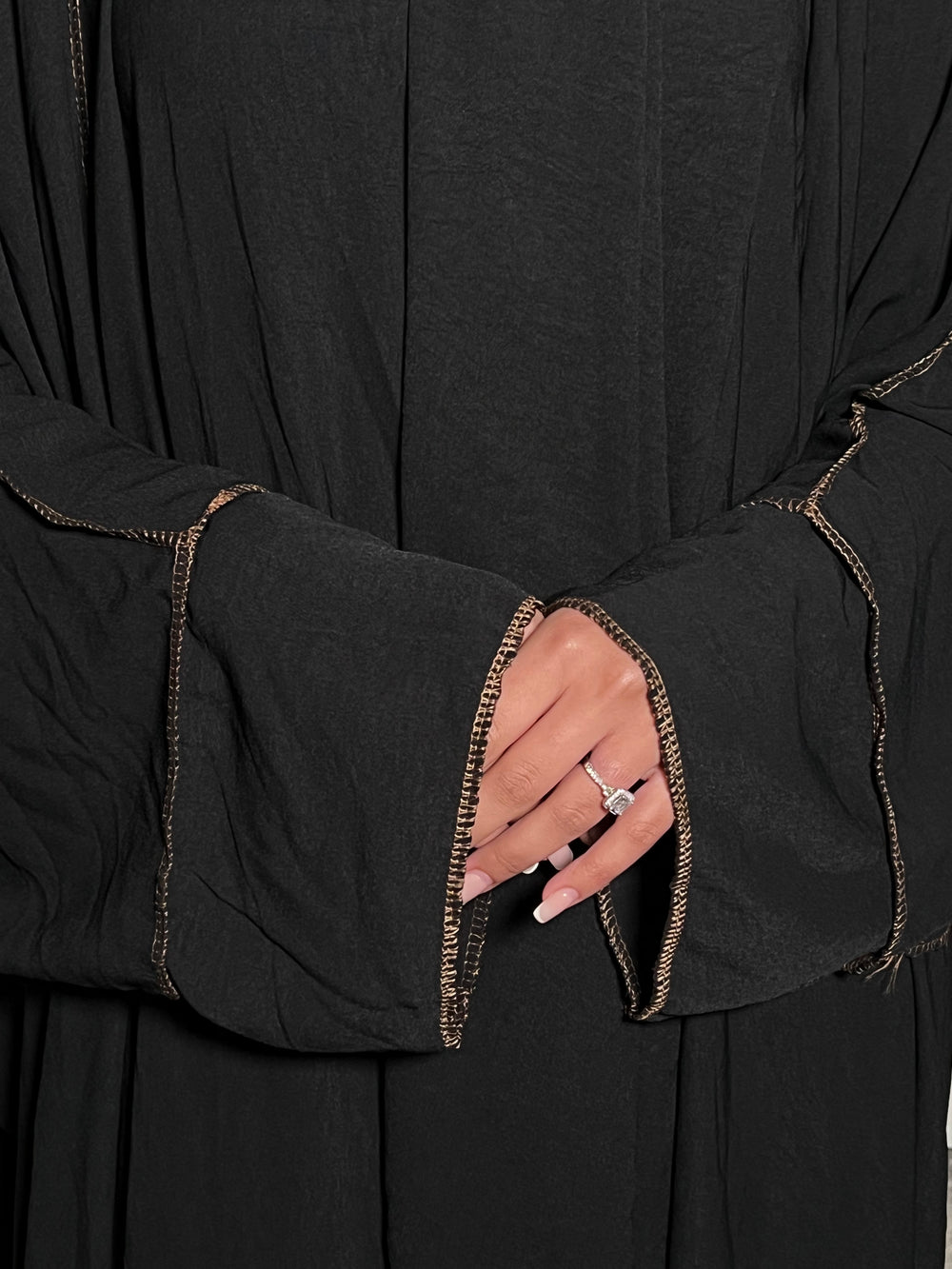 Leyla Black 3 Piece Abaya